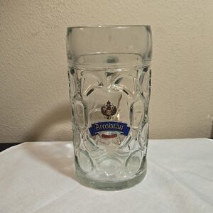 Arcobräu Dimpled  Glass Beer Stein 1liter.